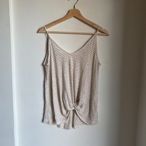 Neutral striped tank